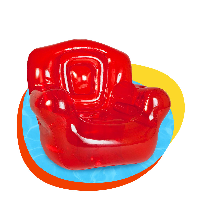 Custom top quality pvc inflatable indoor fashion chair sofa