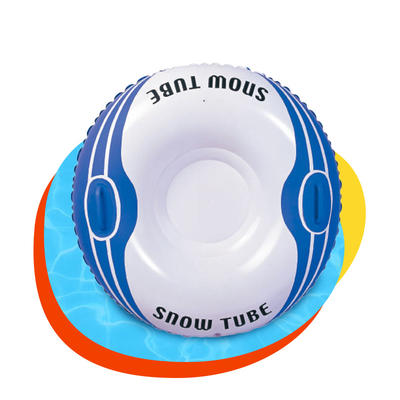 PVC inflatable snow tube cold resistance thickening snow ring solo sled