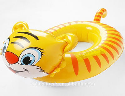 Newest Special Idea Lovely Tiger PVC Inflatable Water Baby Car Seat Pool Float Toys For Kids