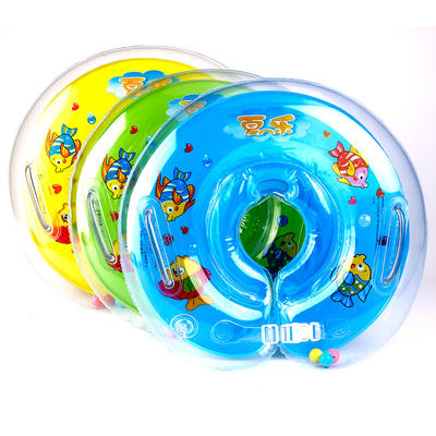 Safety Cartoon Neck Support Inflatable Baby Swimming Collar Ring